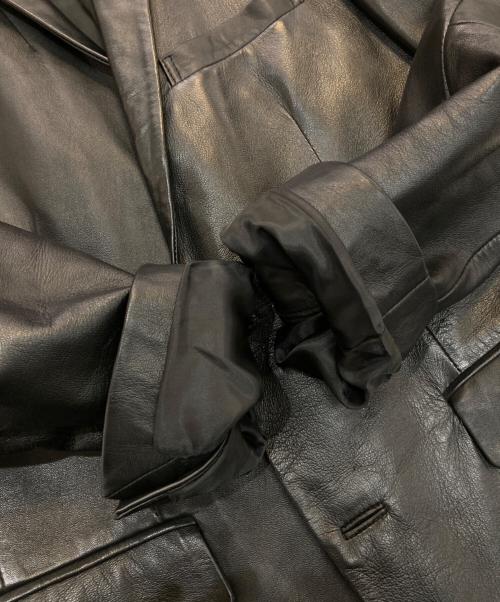 BURBERRY BLACK LABEL（バーバリーブラックレーベル）BURBERRY BLACK LABEL (バーバリーブラックレーベル) ラムレザー2Bテーラードジャケット　D1E72-415-09 ブラック サイズ:Sの古着・服飾アイテム