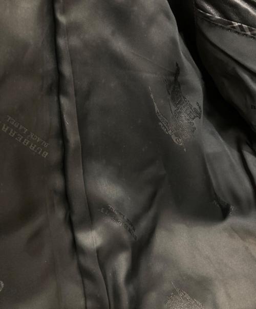 BURBERRY BLACK LABEL（バーバリーブラックレーベル）BURBERRY BLACK LABEL (バーバリーブラックレーベル) ラムレザー2Bテーラードジャケット　D1E72-415-09 ブラック サイズ:Sの古着・服飾アイテム