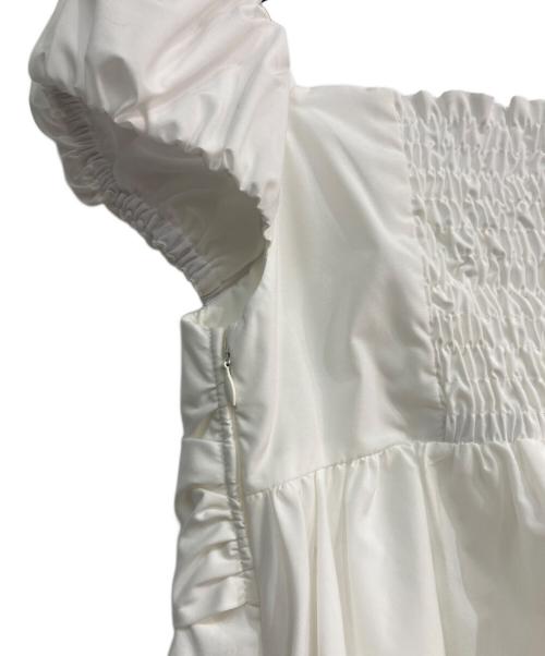 FRAY ID（フレイ アイディー）FRAY ID (フレイ アイディー) リボンディテールトップス　FWFB252014 ホワイト サイズ:1 未使用品の古着・服飾アイテム