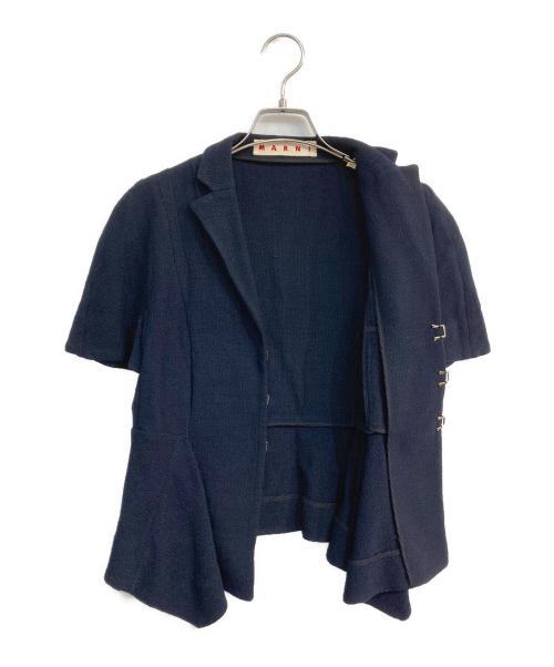 MARNI（マルニ）MARNI (マルニ) 半袖ジャケット ネイビー サイズ:38の古着・服飾アイテム