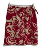 DRIES VAN NOTENドリスヴァンノッテン）の古着「膝丈タイトスカート　2132983」｜レッド