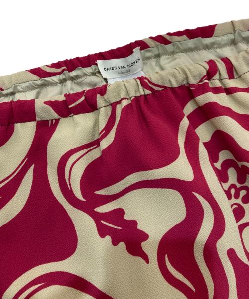 DRIES VAN NOTEN（ドリスヴァンノッテン）DRIES VAN NOTEN (ドリスヴァンノッテン) 膝丈タイトスカート　2132983 レッド サイズ:34の古着・服飾アイテム