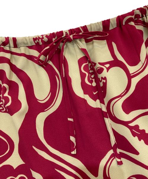 DRIES VAN NOTEN（ドリスヴァンノッテン）DRIES VAN NOTEN (ドリスヴァンノッテン) 膝丈タイトスカート　2132983 レッド サイズ:34の古着・服飾アイテム