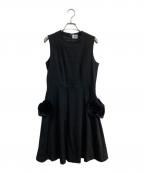 noir kei ninomiyaノワール ケイ ニノミヤ）の古着「ノースリーブワンピース」｜ブラック