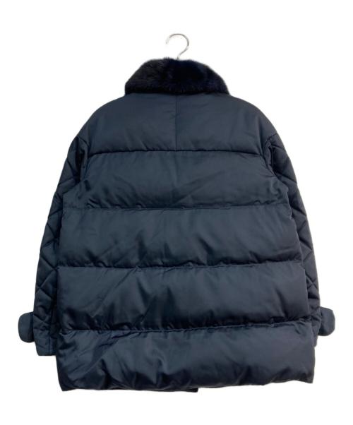 PRADA（プラダ）PRADA (プラダ) ミンクファーダウンジャケット　29X737 S142 ネイビー サイズ:36の古着・服飾アイテム