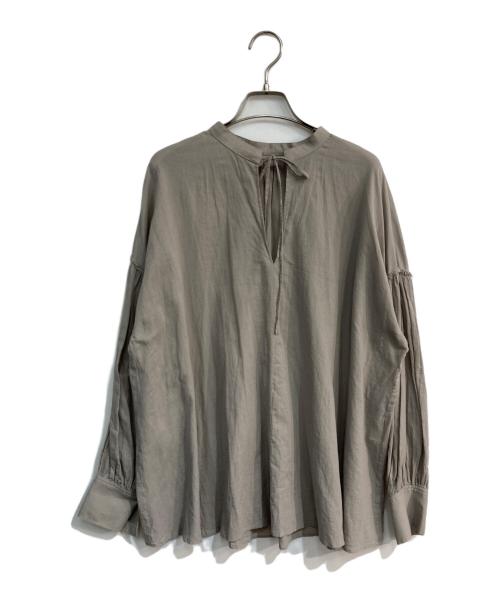 Whim Gazette（ウィムガゼット）Whim Gazette (ウィムガゼット) ローンスリーブギャザープルオーバー グレー サイズ:Freeの古着・服飾アイテム