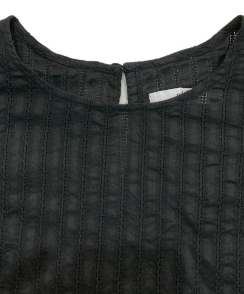 JOURNAL STANDARD relume（ジャーナルスタンダード レリューム）JOURNAL STANDARD relume (ジャーナルスタンダード レリューム) ドビーパフスリーブブラウス ブラック サイズ:Free 未使用品の古着・服飾アイテム