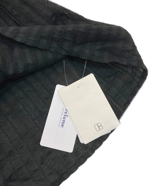 JOURNAL STANDARD relume（ジャーナルスタンダード レリューム）JOURNAL STANDARD relume (ジャーナルスタンダード レリューム) ドビーパフスリーブブラウス ブラック サイズ:Free 未使用品の古着・服飾アイテム