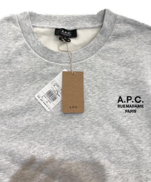 A.P.C.（アーペーセー）A.P.C. (アーペーセー) SWEAT STANDARD RUE MADAME グレー サイズ:XLの古着・服飾アイテム