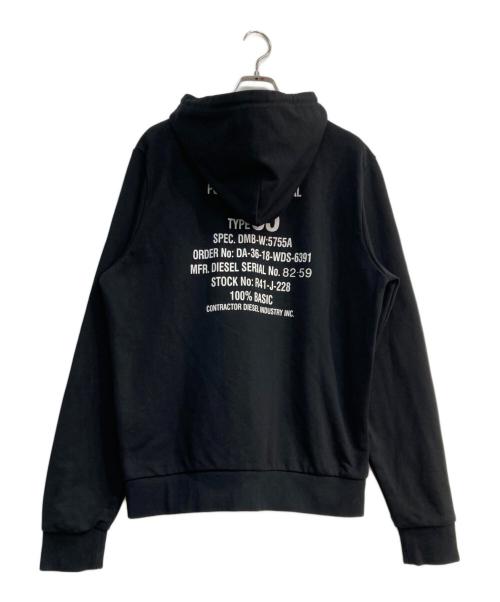 DIESEL（ディーゼル）DIESEL (ディーゼル) S-GINN-HOOD-K26　A06500 ブラック サイズ:Lの古着・服飾アイテム