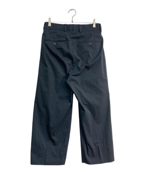 TOMORROW LAND（トゥモローランド）TOMORROW LAND (トゥモローランド) クールマックスサッカー 1プリーツワイドパンツ　63-04-12-04103 ネイビー サイズ:XSの古着・服飾アイテム