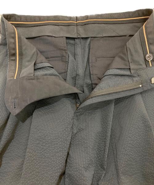 TOMORROW LAND（トゥモローランド）TOMORROW LAND (トゥモローランド) クールマックスサッカー 1プリーツワイドパンツ　63-04-12-04103 ネイビー サイズ:XSの古着・服飾アイテム