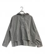 mizuiro-indミズイロインド）の古着「ストライプシャツ」｜ホワイト×ブラック