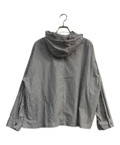 mizuiro-ind（ミズイロインド）mizuiro-ind (ミズイロインド) ストライプシャツ ホワイト×ブラック サイズ:-の古着・服飾アイテム