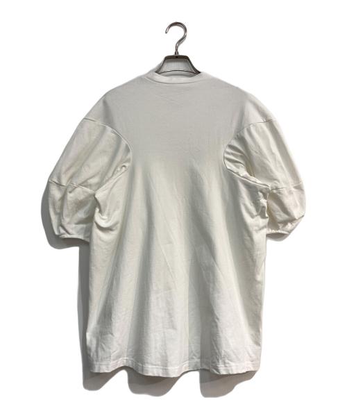 flyingcross（フライングクロス）flyingcross (フライングクロス) 切替カットソー ホワイト サイズ:-の古着・服飾アイテム