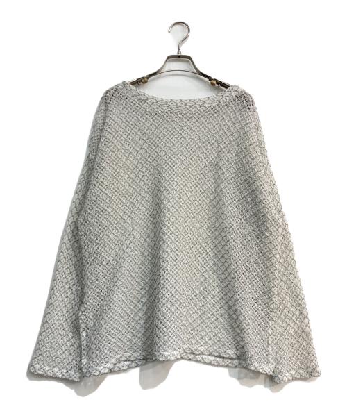 chignon（シニヨン）chignon (シニヨン) レース メッシュ カットソー 	25SS　8452-247JN ホワイト サイズ:Freeの古着・服飾アイテム