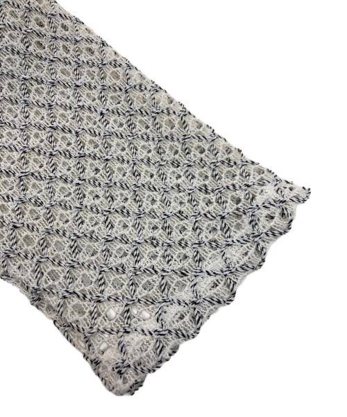 chignon（シニヨン）chignon (シニヨン) レース メッシュ カットソー 	25SS　8452-247JN ホワイト サイズ:Freeの古着・服飾アイテム