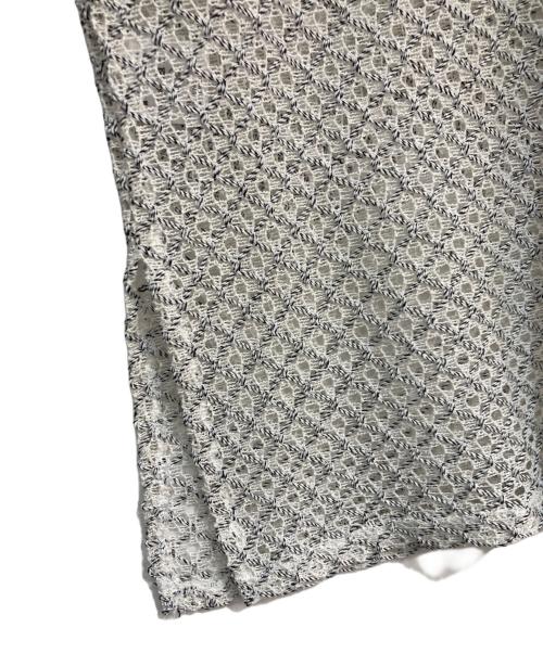 chignon（シニヨン）chignon (シニヨン) レース メッシュ カットソー 	25SS　8452-247JN ホワイト サイズ:Freeの古着・服飾アイテム