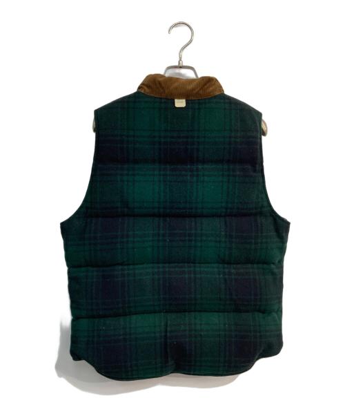 RRL（ダブルアールエル）RRL (ダブルアールエル) リバーシブルダウンベスト ベージュ×グリーン サイズ:Sの古着・服飾アイテム