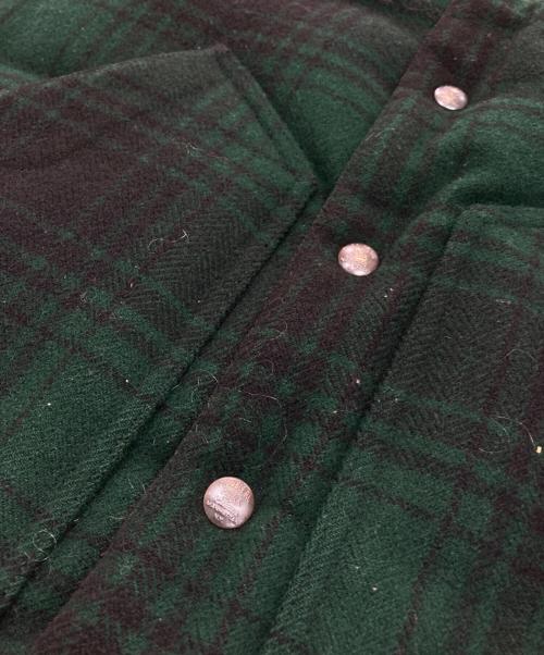 RRL（ダブルアールエル）RRL (ダブルアールエル) リバーシブルダウンベスト ベージュ×グリーン サイズ:Sの古着・服飾アイテム