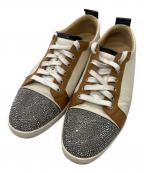 Christian Louboutinクリスチャン・ルブタン）の古着「レザースタッズスニーカー」｜アイボリー