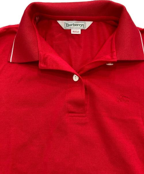 Burberry's（バーバリー）Burberry's (バーバリーズ) ポロシャツ　BGV70-450 レッド サイズ:Mの古着・服飾アイテム