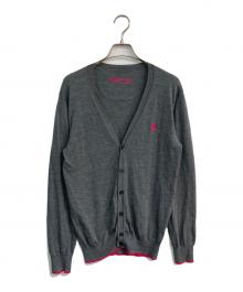 BURBERRY BLACK LABEL（バーバリーブラックレーベル）の古着「Vネックカーディガン」｜グレー