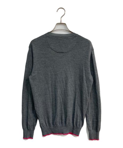 BURBERRY BLACK LABEL（バーバリーブラックレーベル）BURBERRY BLACK LABEL (バーバリーブラックレーベル) Vネックカーディガン グレー サイズ:2の古着・服飾アイテム