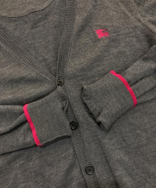 BURBERRY BLACK LABEL（バーバリーブラックレーベル）BURBERRY BLACK LABEL (バーバリーブラックレーベル) Vネックカーディガン グレー サイズ:2の古着・服飾アイテム