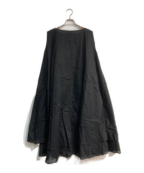 mizuiro-ind（ミズイロインド）mizuiro-ind (ミズイロインド) ノースリーブワンピース ブラック サイズ:Freeの古着・服飾アイテム