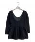 L'AUBE BLANC (ローブ ブラン) Balloon peplum Knit tops ブラック サイズ:F：9000円