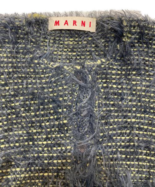 MARNI（マルニ）MARNI (マルニ) カシミヤ混シャギーニットカーディガン　I10CDMDI43Q00FS102 グレー サイズ:38の古着・服飾アイテム