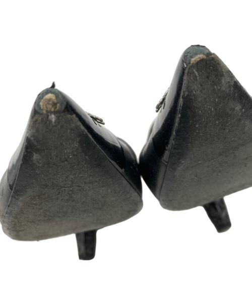 CHANEL（シャネル）CHANEL (シャネル) ココマークストラップパンプス ベージュ×ブラック サイズ:34の古着・服飾アイテム