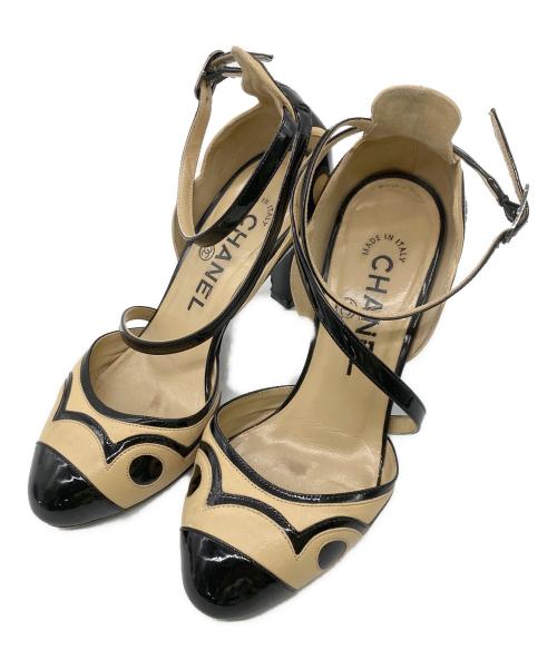 CHANEL（シャネル）CHANEL (シャネル) ココマークポインテッドトゥパンプス ブラック サイズ:34の古着・服飾アイテム