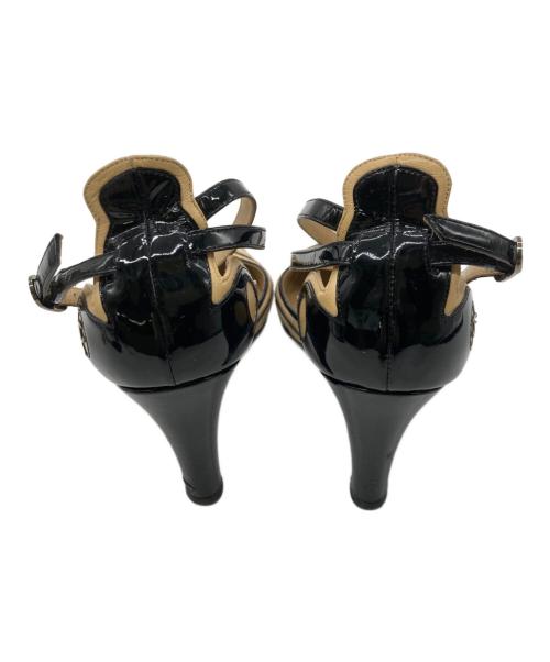 CHANEL（シャネル）CHANEL (シャネル) ココマークポインテッドトゥパンプス ブラック サイズ:34の古着・服飾アイテム