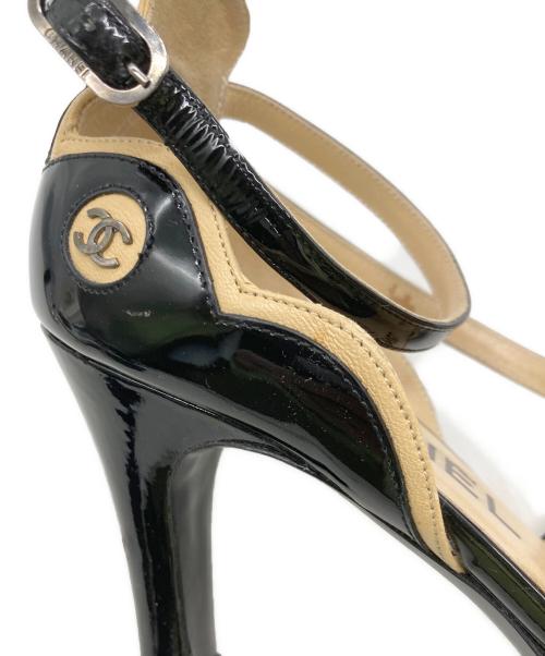 CHANEL（シャネル）CHANEL (シャネル) ココマークポインテッドトゥパンプス ブラック サイズ:34の古着・服飾アイテム