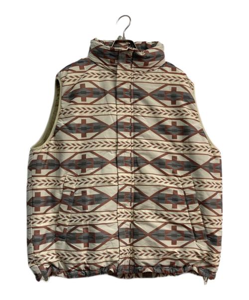 BEAMS PLUS（ビームスプラス）BEAMS PLUS (ビームスプラス) MIL Puff Vest ver.2 Jacquard ベージュ サイズ:Lの古着・服飾アイテム