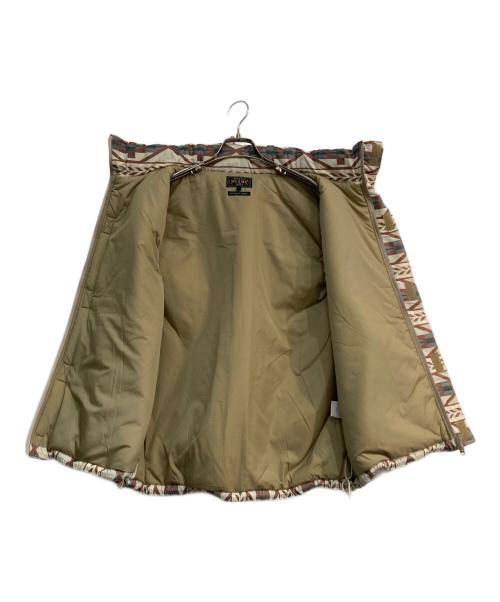 BEAMS PLUS（ビームスプラス）BEAMS PLUS (ビームスプラス) MIL Puff Vest ver.2 Jacquard ベージュ サイズ:Lの古着・服飾アイテム