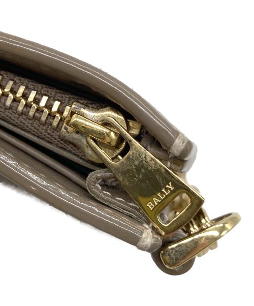 BALLY（バリー）BALLY (バリー) チェーン付きカード・コインケース ベージュの古着・服飾アイテム