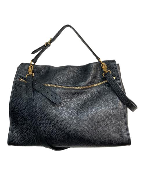 BALLY（バリー）BALLY (バリー) BLOOM HOBO 2WAYレザーバッグ ブラックの古着・服飾アイテム