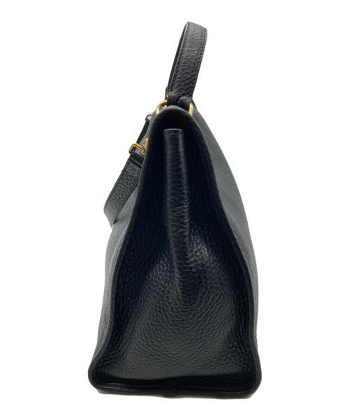 BALLY（バリー）BALLY (バリー) BLOOM HOBO 2WAYレザーバッグ ブラックの古着・服飾アイテム