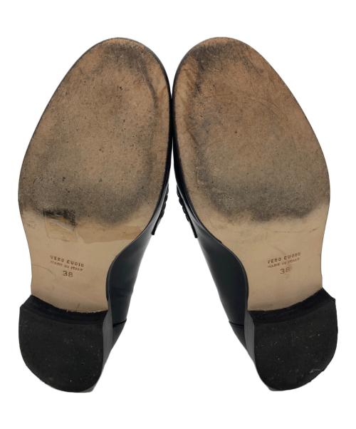 luca grossi（ルカグロッシ）Luca Grossi (ルカグロッシ) コインローファー ホワイト×ブラック サイズ:38の古着・服飾アイテム