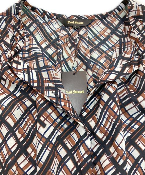 Paul Stuart（ポールスチュアート）Paul Stuart (ポールスチュアート) ノースリーブワンピース ブラウン サイズ:8 未使用品の古着・服飾アイテム