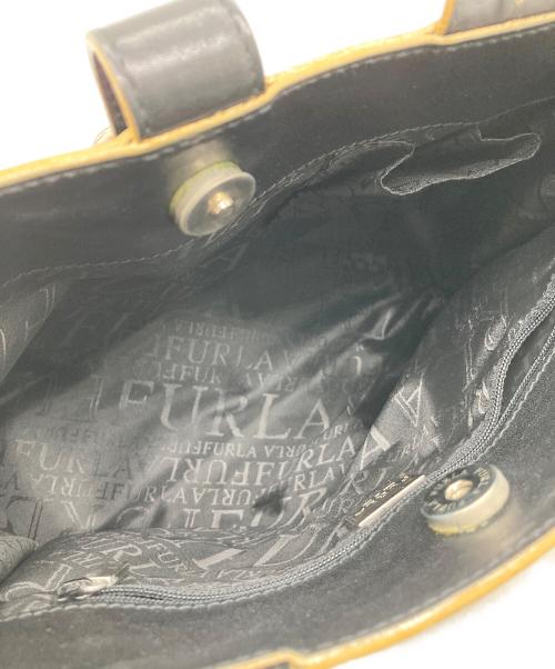 FURLA（フルラ）FURLA (フルラ) レザートートバッグ ブラックの古着・服飾アイテム
