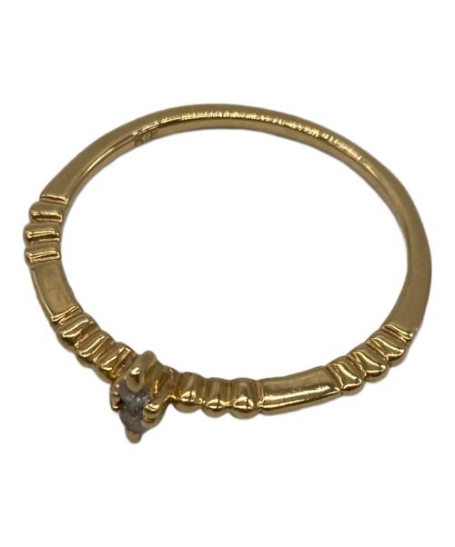 agete（アガット）agete (アガット) ダイヤマーキスリング　0.02ct サイズ:7号の古着・服飾アイテム