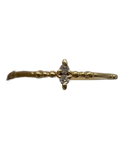 agete（アガット）agete (アガット) ダイヤマーキスリング　0.02ct サイズ:7号の古着・服飾アイテム