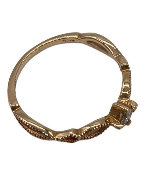 agete（アガット）agete (アガット) ひし形ダイヤゴールドリング　0.06ct サイズ:-の古着・服飾アイテム