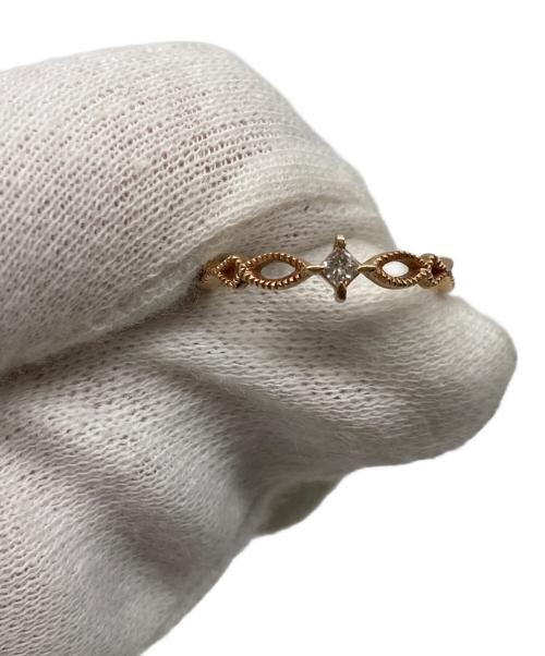 agete（アガット）agete (アガット) ひし形ダイヤゴールドリング　0.06ct サイズ:-の古着・服飾アイテム