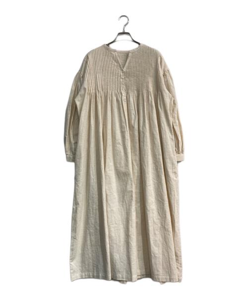 08MAB（ゼロハチマブ）08MAB (ゼロハチマブ) リネン混ワンピース ベージュ サイズ:Freeの古着・服飾アイテム