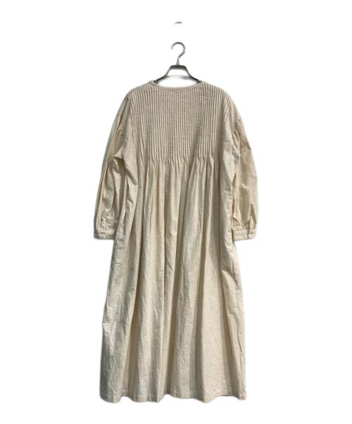 08MAB（ゼロハチマブ）08MAB (ゼロハチマブ) リネン混ワンピース ベージュ サイズ:Freeの古着・服飾アイテム